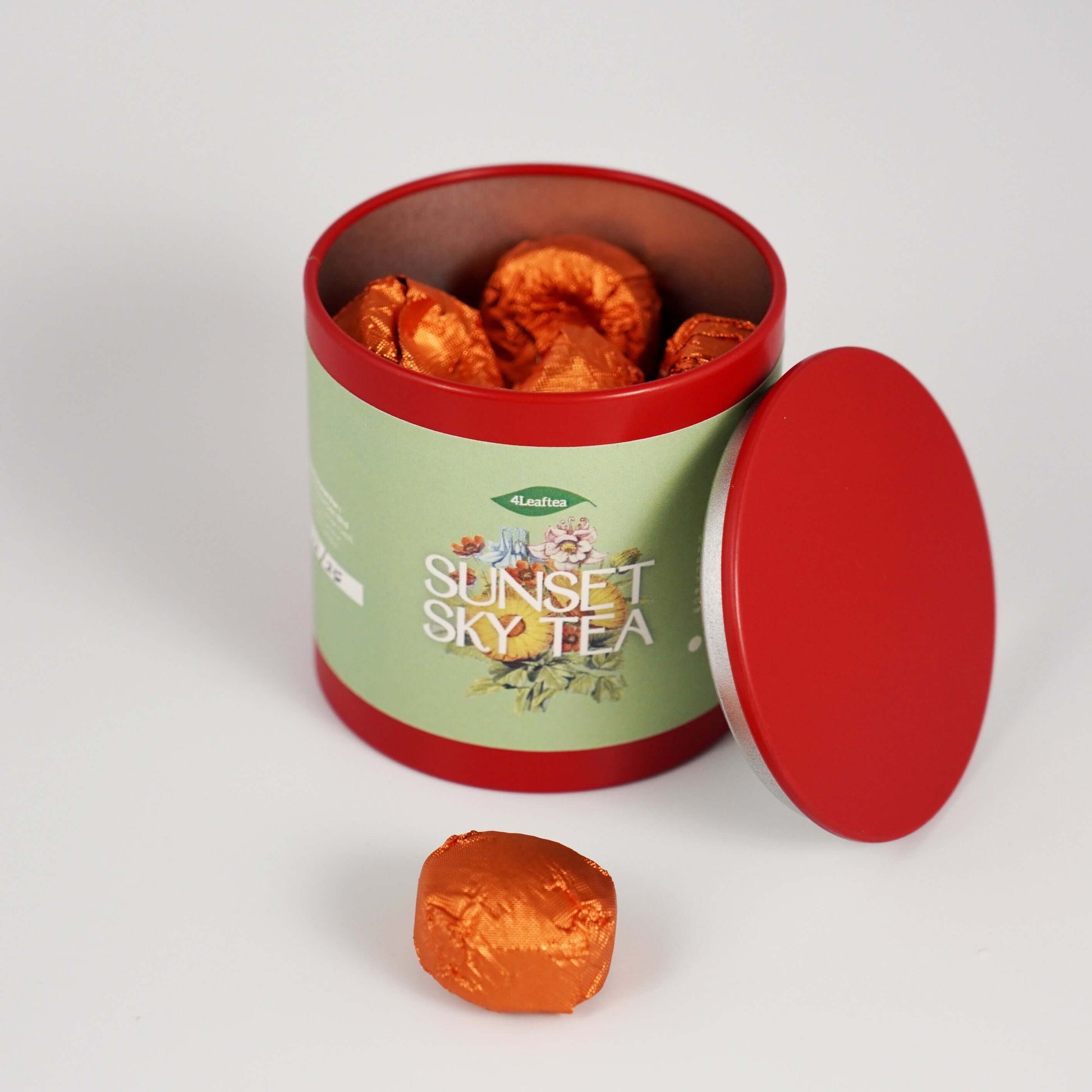 4Leaftea Sunset Sky Mandarin Orange Peel Pu Er Tea Ball 14s