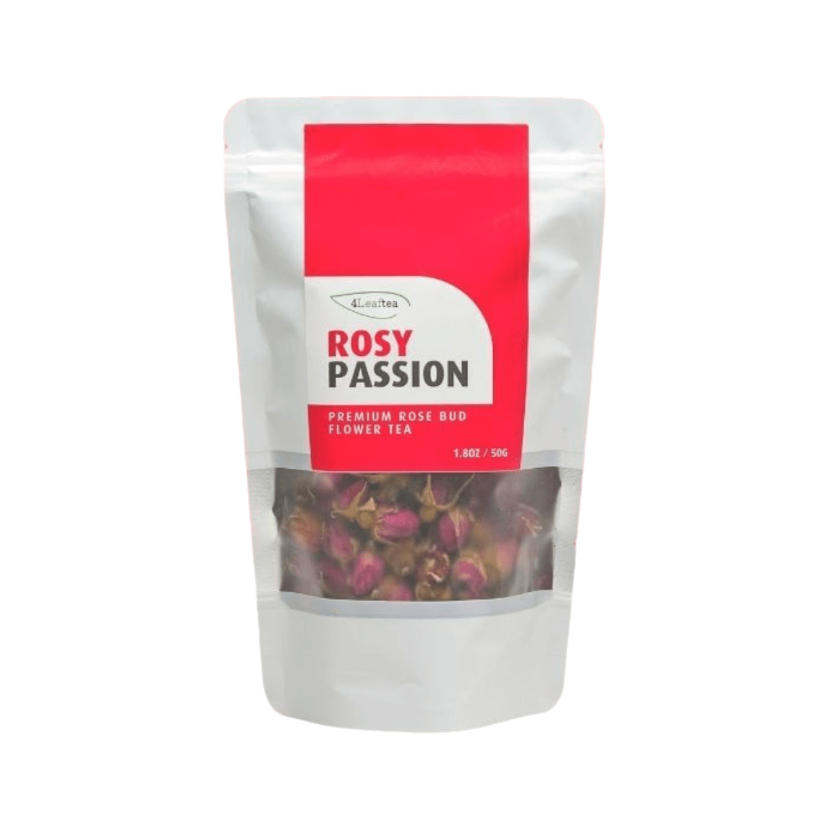 4Leaftea Rosy Passion Premium Rose Bud Flower Tea